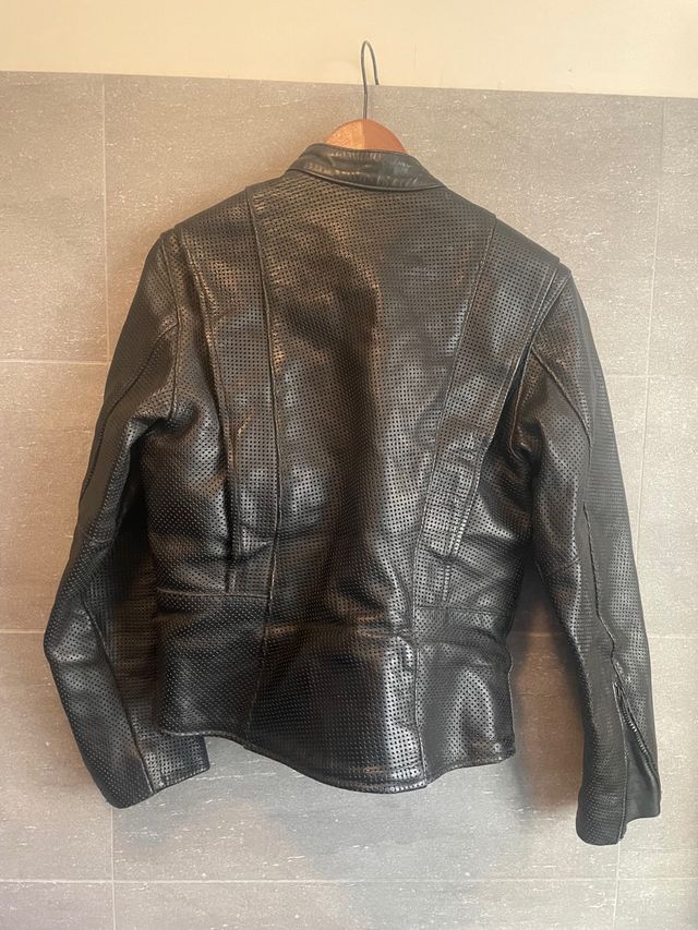 giacca Moto Vanson Leathers in pelle traforata
