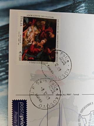 Cartolina 10° ann. primo volo Kosovo