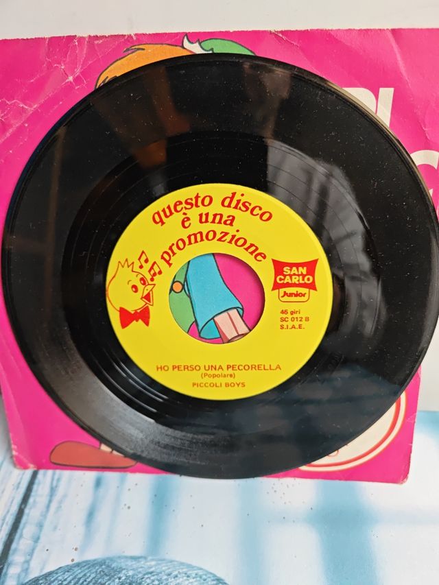 LP 45 giri pinocchio