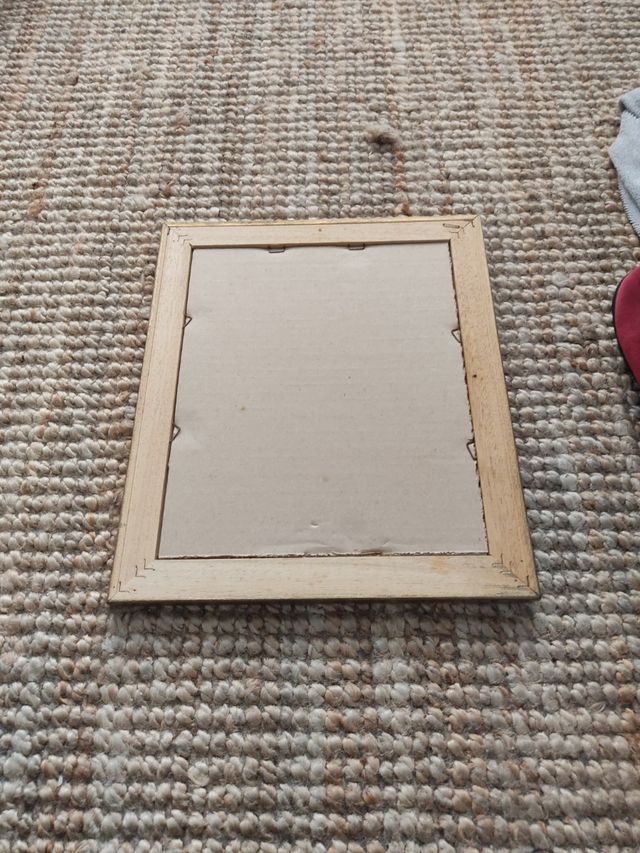 Cuadro estilo retro dorado lámina flor