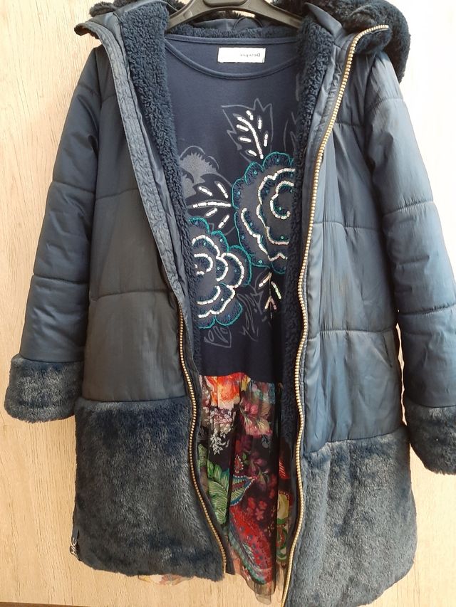 abrigo y vestido talla 8 años