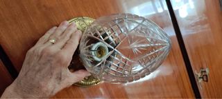 Plafón o aplique tono bronce clásico