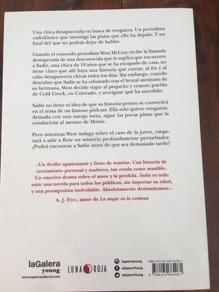 libro Sadie fe Stephanie Perkins