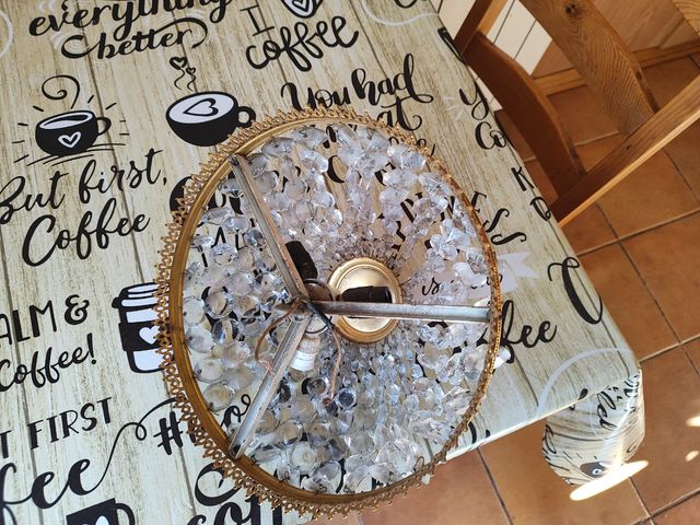 Lampara de techo cristal