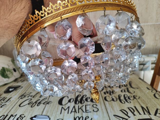 Lampara de techo cristal