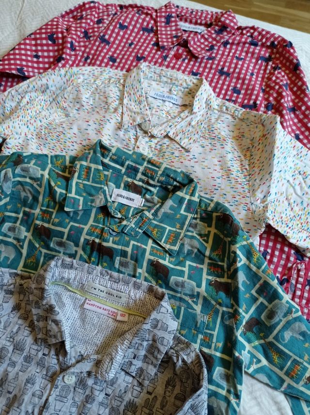 Lote 4 originales camisas de manga larga