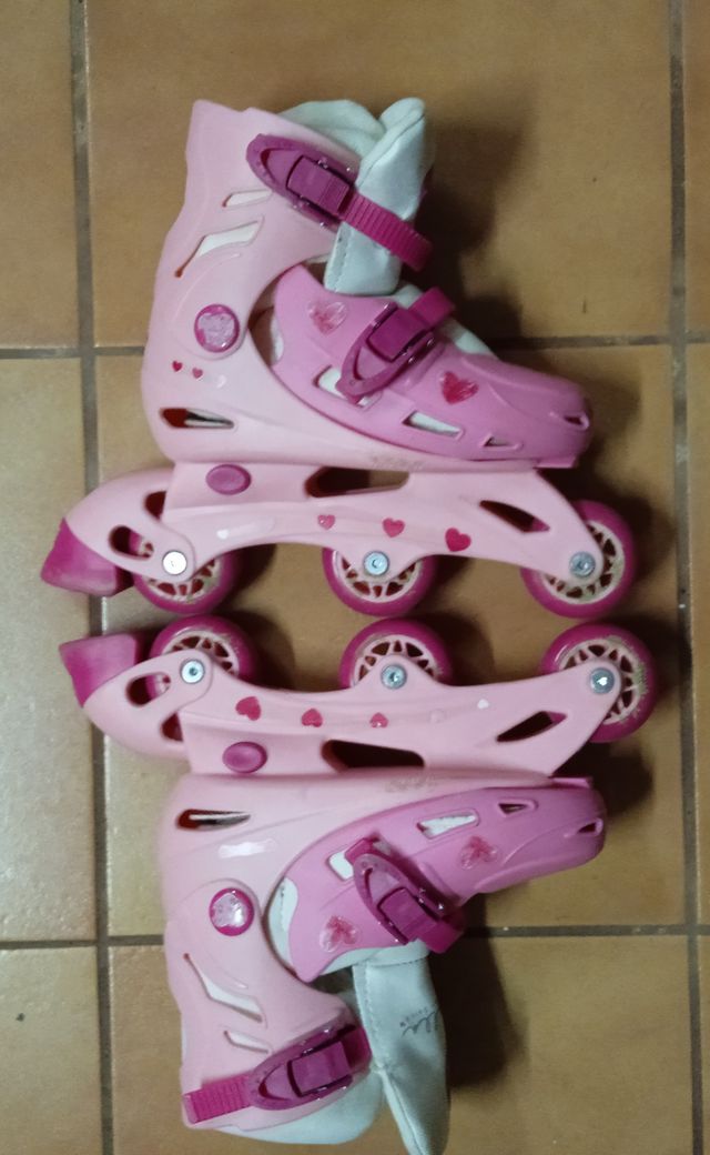 Patins em linha auto-ajustáveis