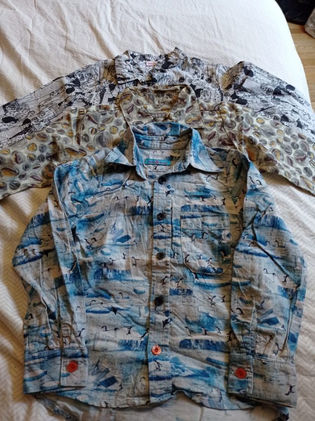 Lote de 3 originales camisas largas talla 5-6