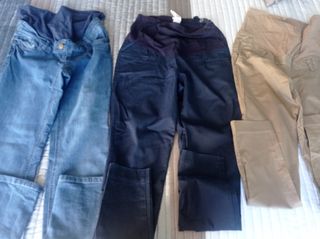3 pantalones premamá 38-40