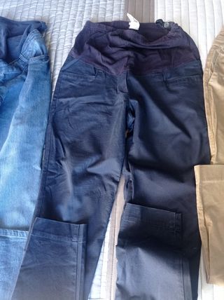 3 pantalones premamá 38-40