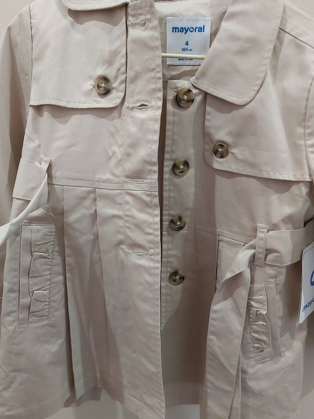 Gabardina MAYORAL BEIG NUEVA