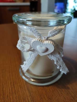 Candela in vaso 