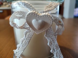 Candela in vaso 