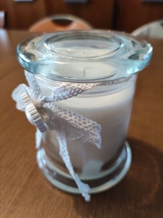 Candela in vaso 