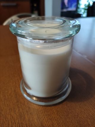 Candela in vaso 