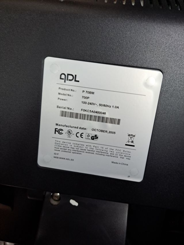 Set de teclado y pantalla