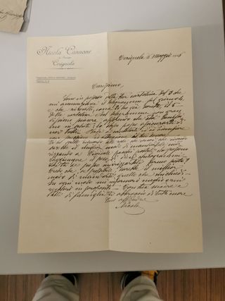 Lettera esercito italiano 