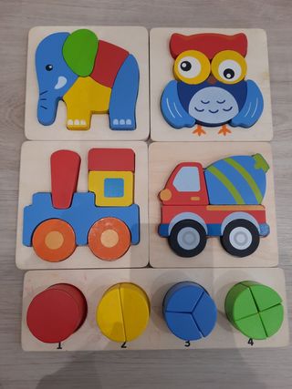 Puzzles madera bebe