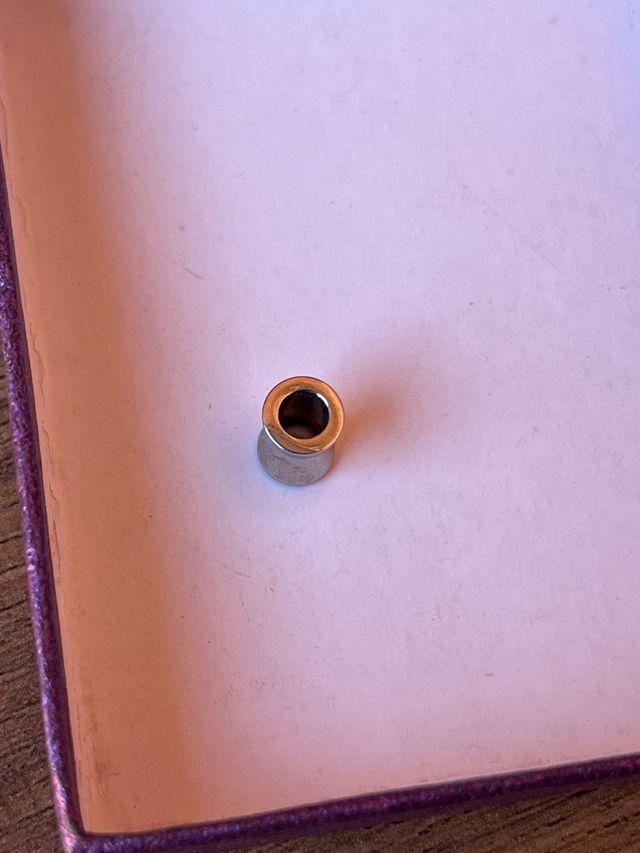 Dilatación Plug Plata con strass doble acampanado