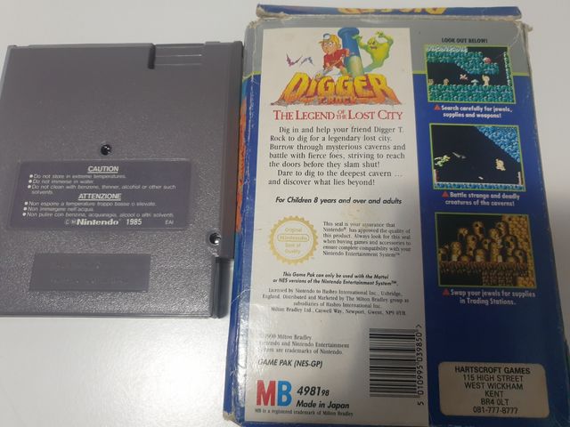 Digger T. Rock Nintendo Nes