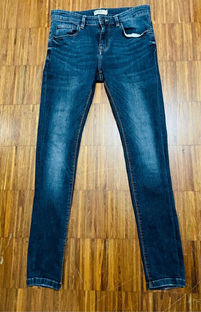 Jeans Skinny fit blu scuro Pull&Bear