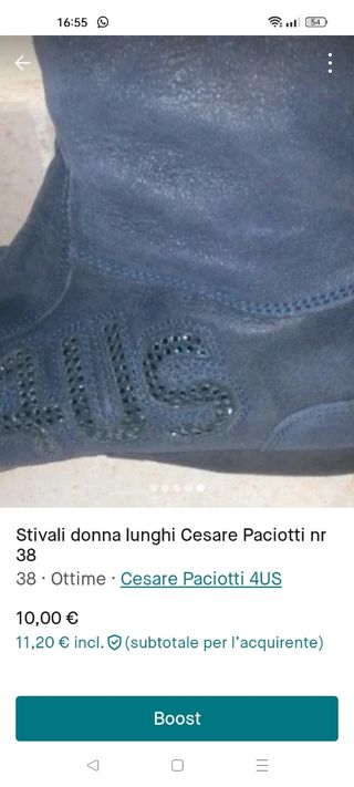 Stivali donna Cesare Paciotti nr 38 
