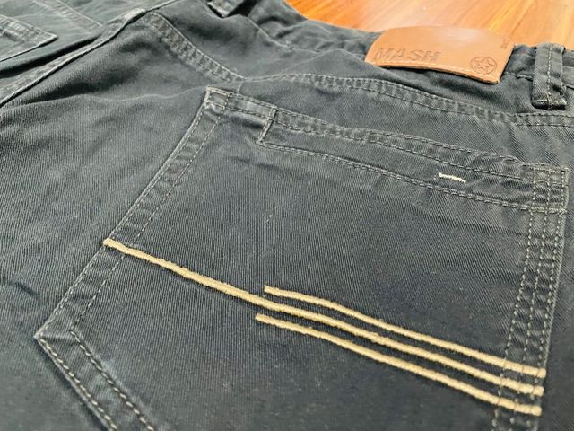 Bermuda chino blu scuro uomo