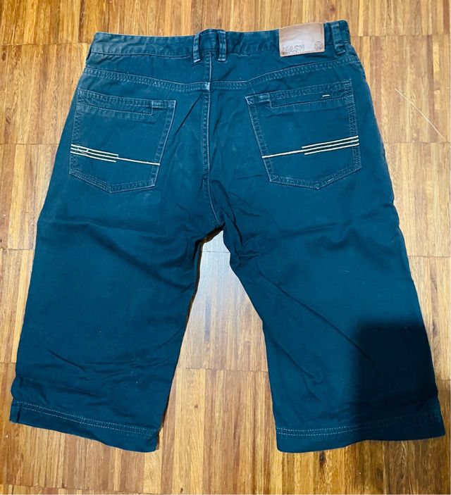 Bermuda chino blu scuro uomo