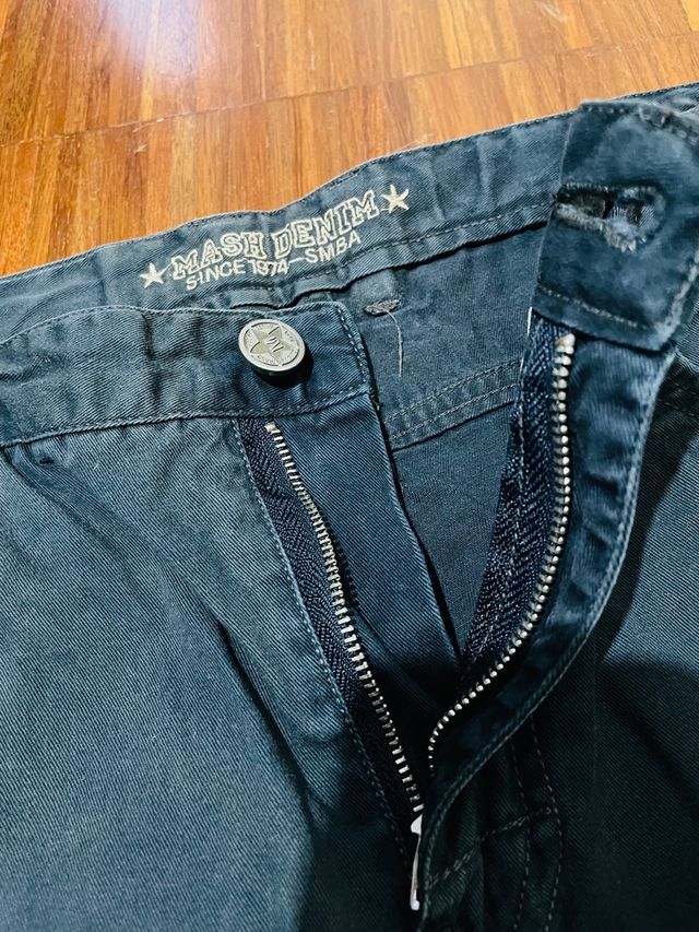 Bermuda chino blu scuro uomo