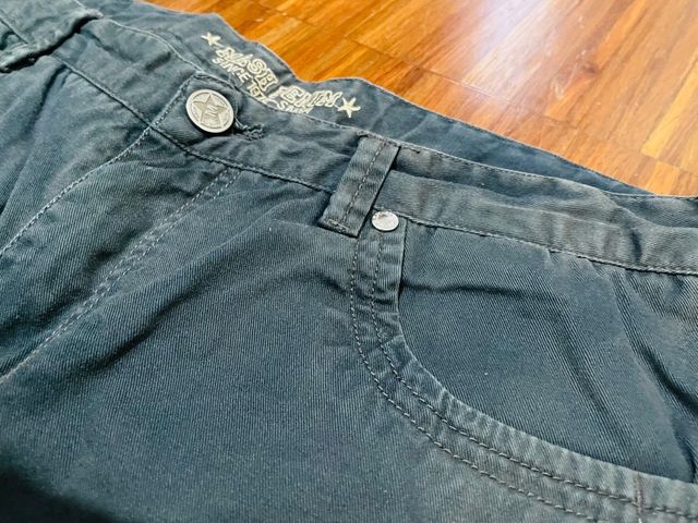 Bermuda chino blu scuro uomo