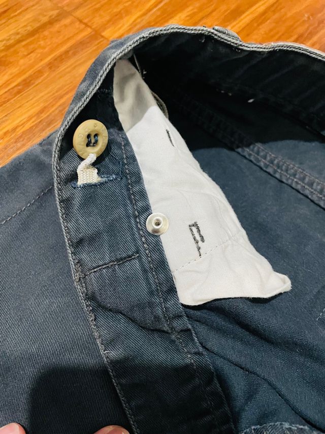 Bermuda chino blu scuro uomo