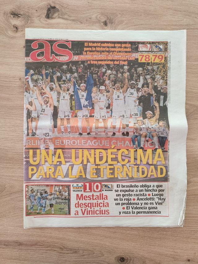 Undicesimo giornale di pallacanestro del Real Madrid