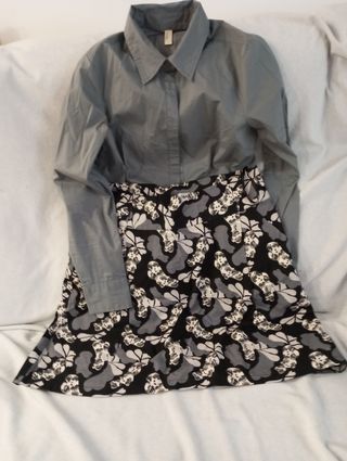 Conjunto camisa y falda ideal