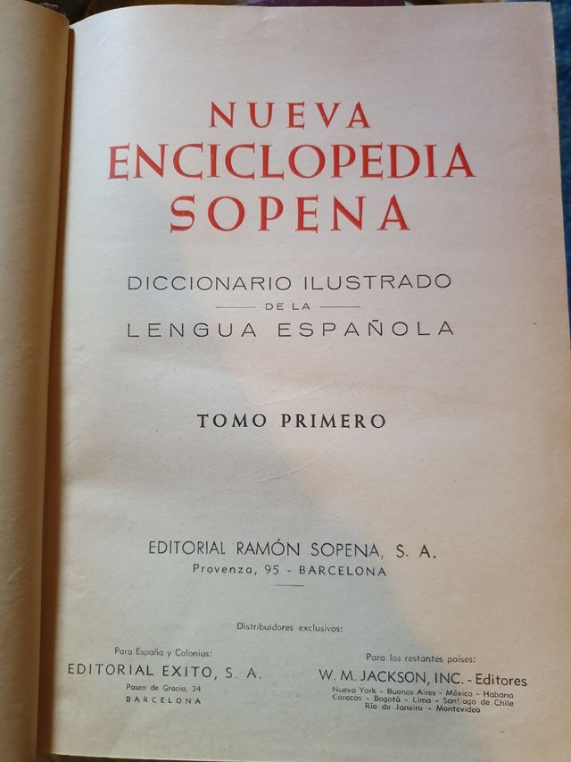 Enciclopedia Sopena año 1953