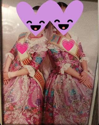 Vestido fallera niña siglo XXI con manteletas