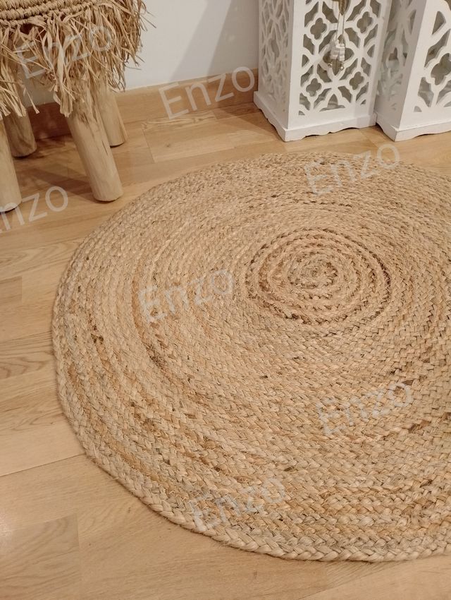 Alfombra yute trenzado  80 cm 