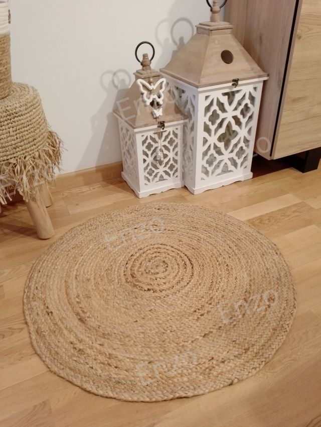 Alfombra yute trenzado  80 cm 