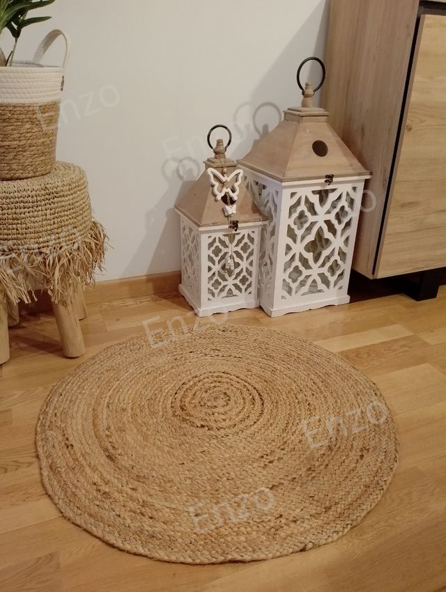 Alfombra yute trenzado  80 cm 