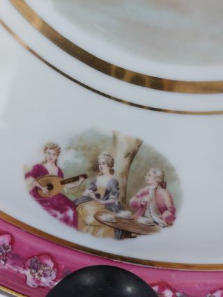 Piatto in porcellana "Fragonard"