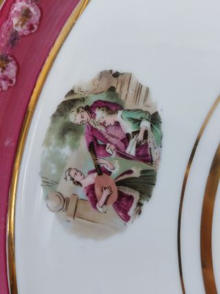 Piatto in porcellana "Fragonard"
