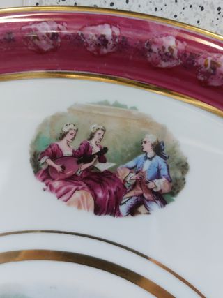 Piatto in porcellana "Fragonard"