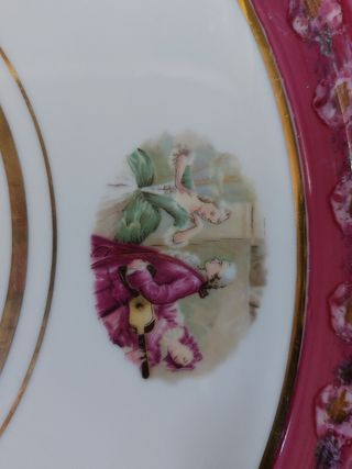 Piatto in porcellana "Fragonard"