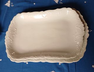 Coppia piatti da portata antichi