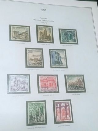 Sellos España de 1963 - 1969 álbum incluido