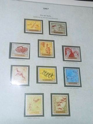 Sellos España de 1963 - 1969 álbum incluido
