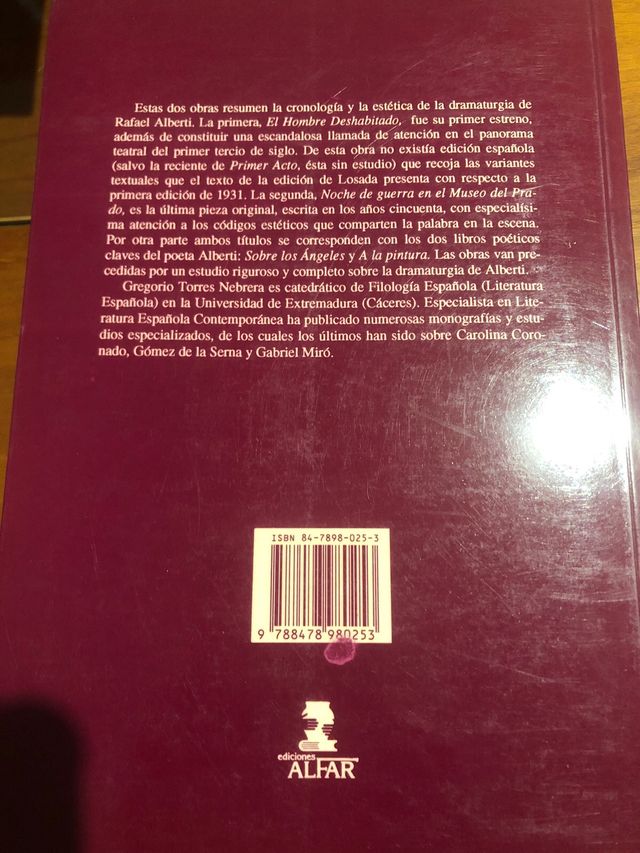 El hombre deshabitado/Noche de guerra en el museo