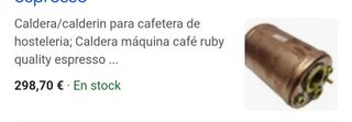 Caldera cafetera Quality Ruby Office 