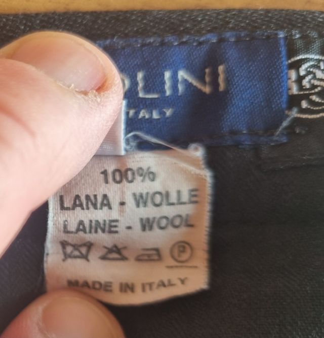 Pantaloni in lana vergine taglia 50