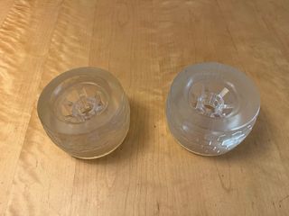 Ruedas de monopatín longboard transparentes (2x)