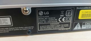 Reproductor DVD DIVX MP3 CD LG